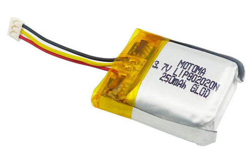 500 Keer 250mah Mini Lithium Ion Battery 8*20*20mm voor Huisdierendrijver 0