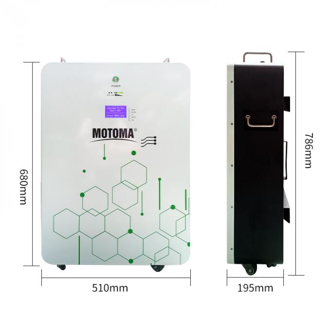 De Batterijpak van Bluetooth 48V 200Ah LiFePO4 voor Zonne-energiesysteem 0