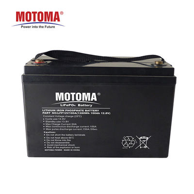 Zonne de Batterij12v 100Ah Diepe Cyclus van de onderhouds Vrije Lifepo4 Opslag 5000 Keer Cyclus